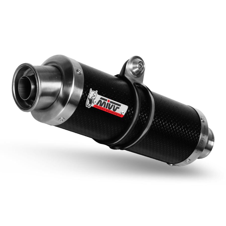 Mivv Exhaust Ducati Monster S2R 1000 06-07 デュアルスリップオン GP カーボン D.011.L2S