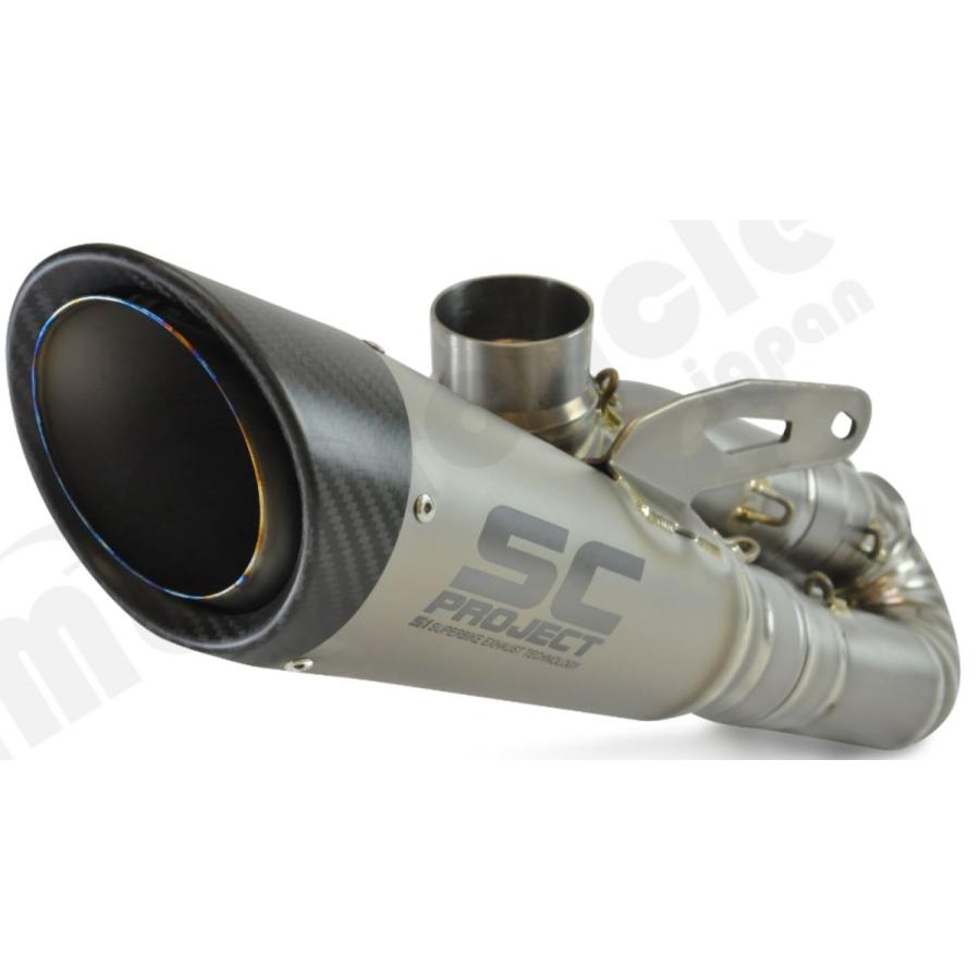 パニガーレV4 19-20 スリップオンサイレンサー \u0026 2-1 フルチタン キャタライザーキャンセルパイプ  SCプロジェクト S1 D26-LT41T　_5