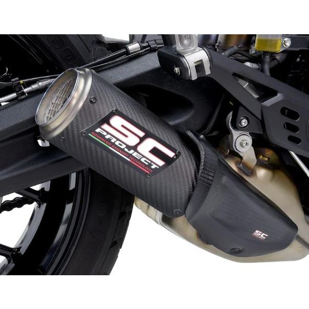 公道走行可  SCRAMBLER 800 アイコン 23-24 SC Project CR-T カーボンスリップオン D40A-38CRの画像