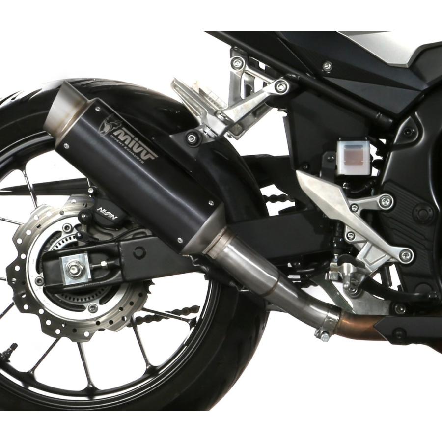 Mivv CB500F 2019-2024 スリップオン GP PRO ステンブラック H.075.LXBP