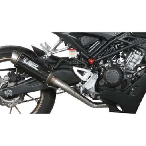 CB125r mivvマフラーフルエキカーボン新品 Mivv CB125R 2021-2024 フルエキ (触媒あり) GP PRO カーボン H.077