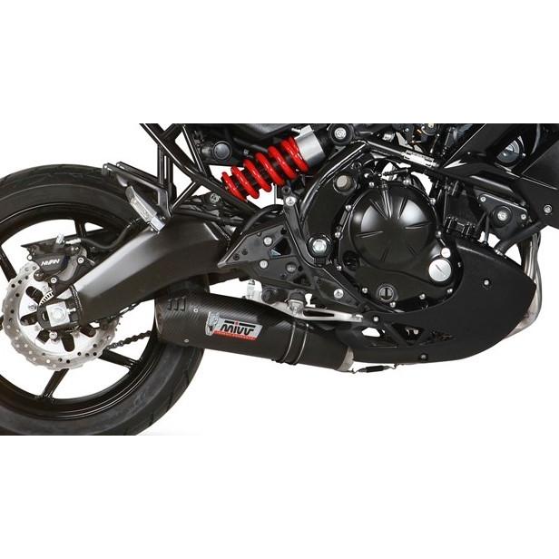 Mivv Versys650 15-21 フルシステム OVAL (触媒あり) カーボン / カーボンエンド K.041.L3C+ACC.041.A1