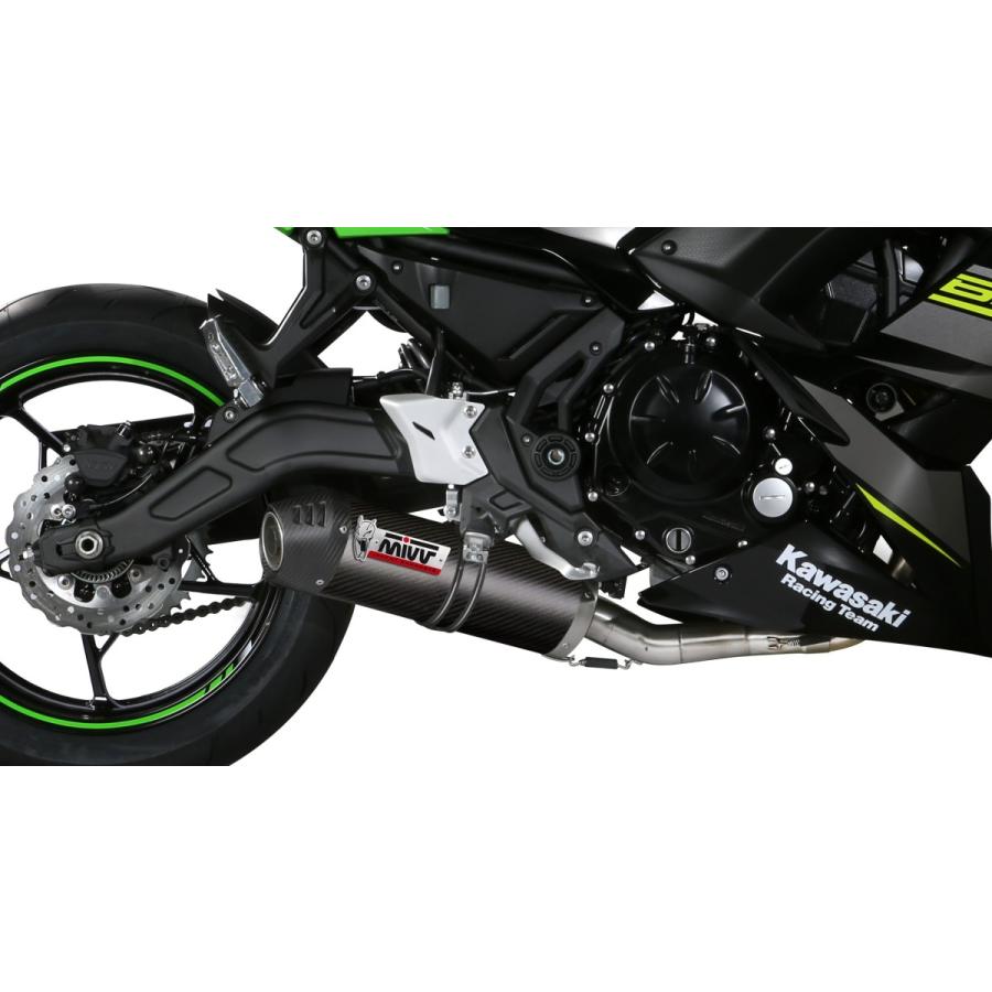 Mivv Ninja650 2017-2023 フルシステム OVAL (触媒無し) カーボン K