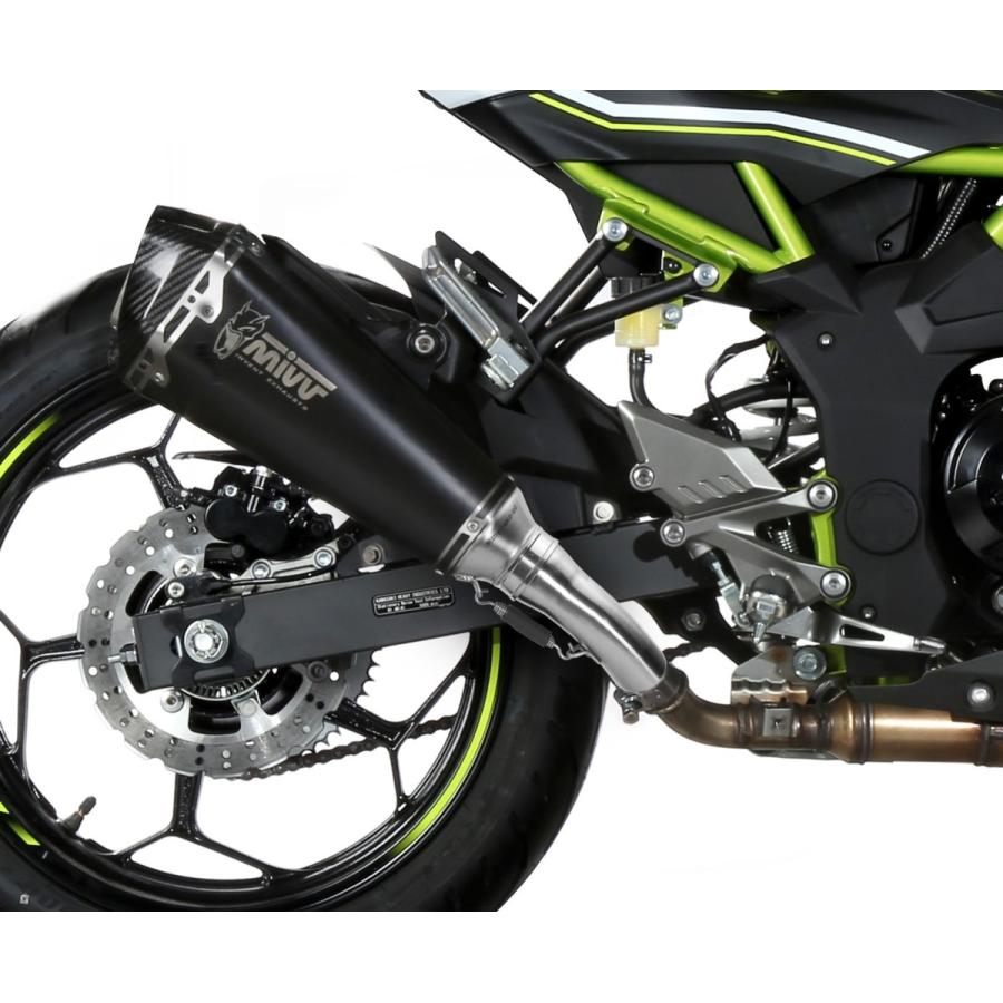 Mivv Ninja125 19-24 スリップオン DELTA RACE BLACK ブラックステンレス K.048.LDRB