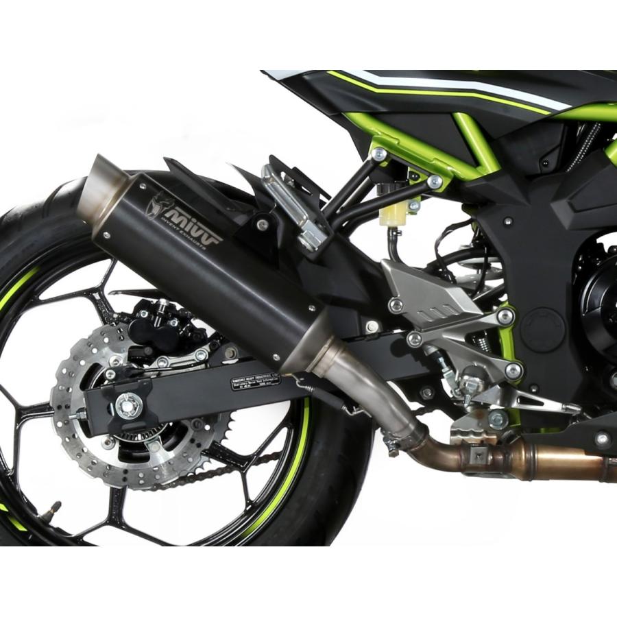 Mivv Kawasaki Z125 19-24 スリップオン GP PRO BLACK ブラックステンレス K.048.LXBP