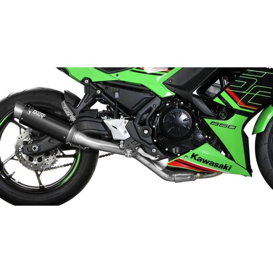 【即納】Mivv Ninja650 24-25 フルシステム(触媒あり) GP PRO ステンブラック K.058.KXBP_1