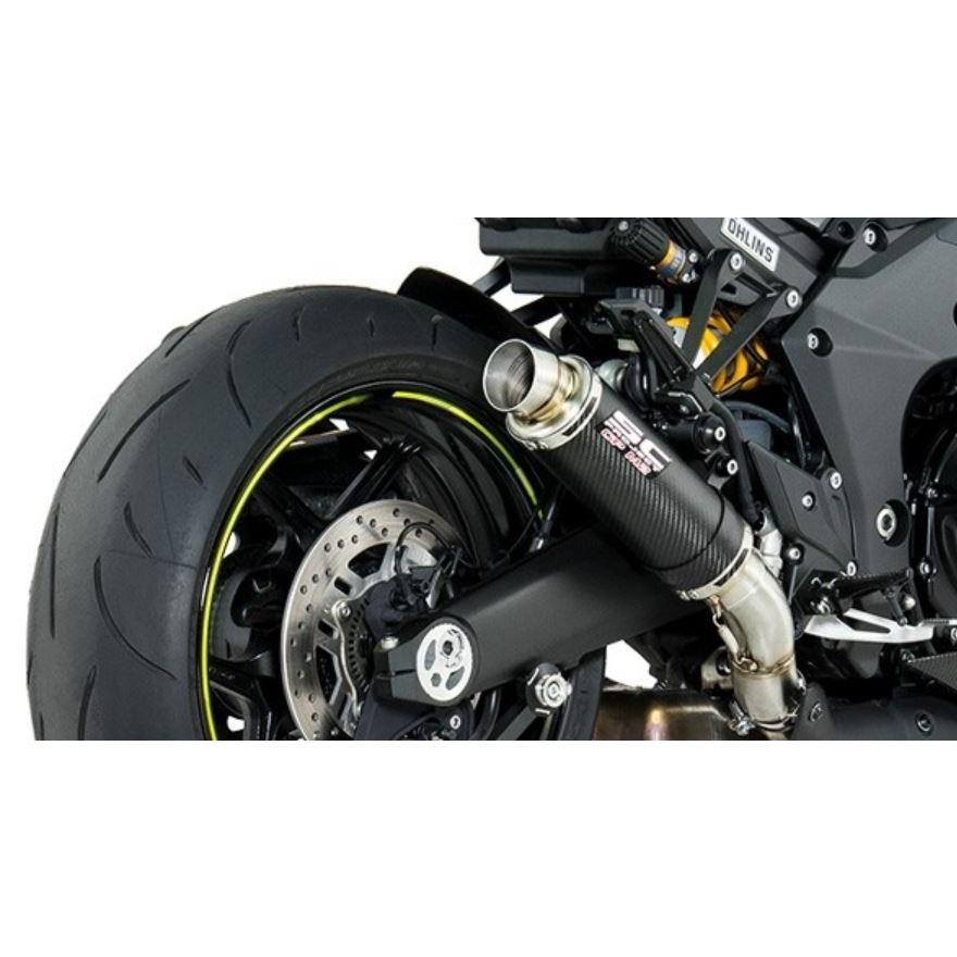 SCプロジェクト Kawasaki Z1000 17-21 デュアルGPM2カーボンスリップオン K24-18C