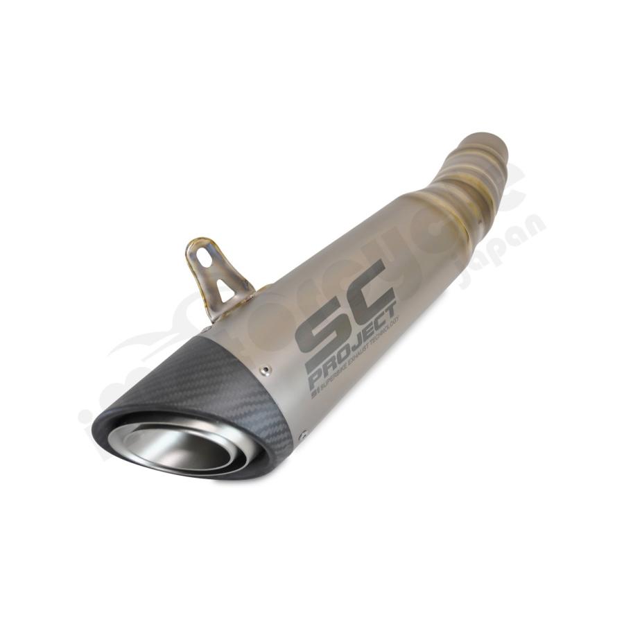 SCプロジェクト Kawasaki Z1000 17-20 デュアルS1チタンスリップオン