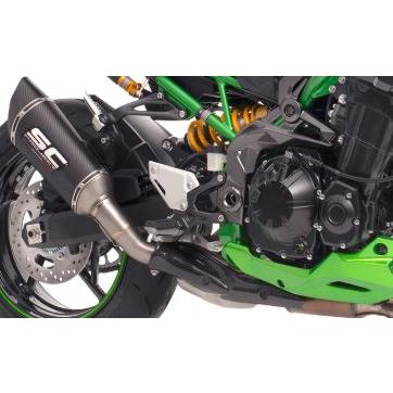 Z900 20-24 公道走行可 スリップオンサイレンサー \u0026 フルチタンリンクパイプ SCプロジェクト SC1-R K34B-T90Cの画像
