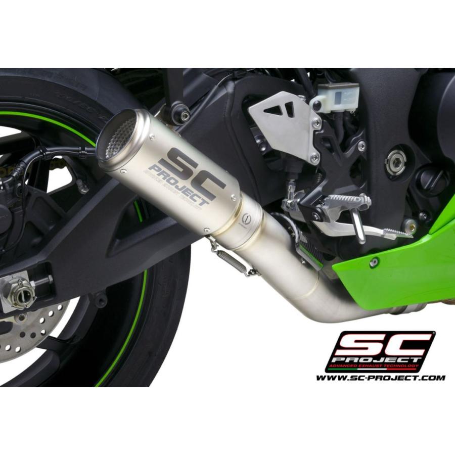SCプロジェクト ZX-10RR 21-24 CR-T サイレンサー ＆ フルチタン キャタライザーキャンセラーリンクパイプ K38A-DET36Tの画像