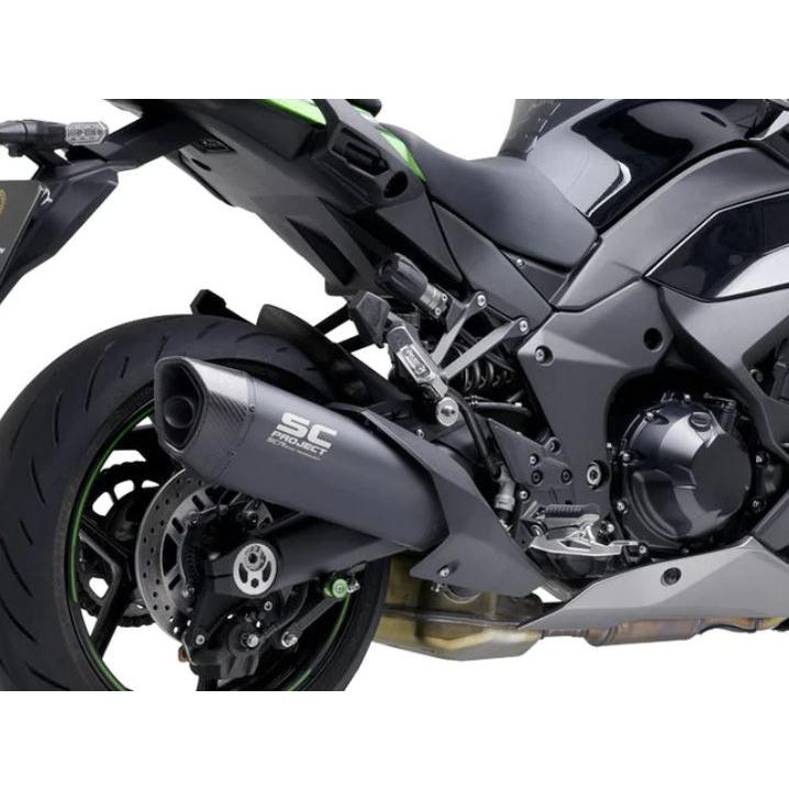 公道走行可 NINJA 1000SX 21-24 SC Project SC1-R スリップオン ブラックエディション K41B-93MBの画像