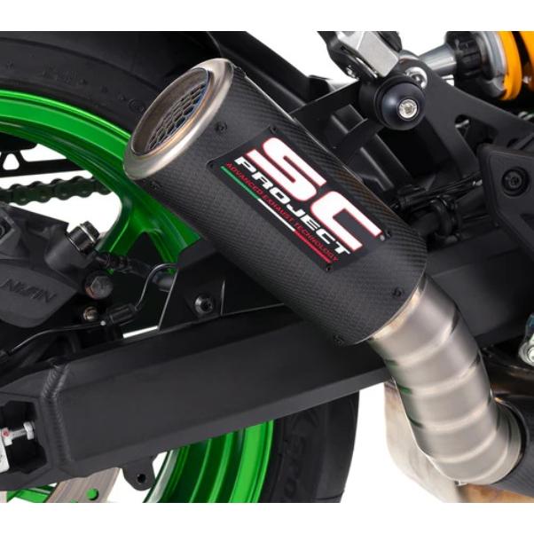 Z900 25-26 公道走行可 スリップオンサイレンサー & フルチタンリンクパイプ SCプロジェクト CR-T M2 K43A-T67CRの画像