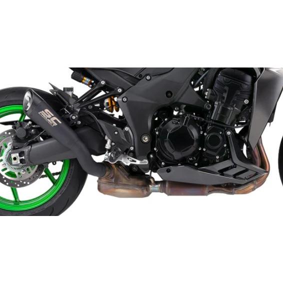 Z1100 26 公道走行可 スリップオン \u0026 フルチタンリンクパイプ \"ブラックエディション\" SCプロジェクト S1 K44A-T41MBの画像