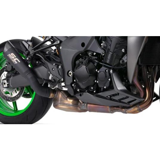 Z1100 26 公道走行可 スリップオン \u0026 フルチタンリンクパイプ \"ブラックエディション\" SCプロジェクト S1 K44A-T41MBの画像