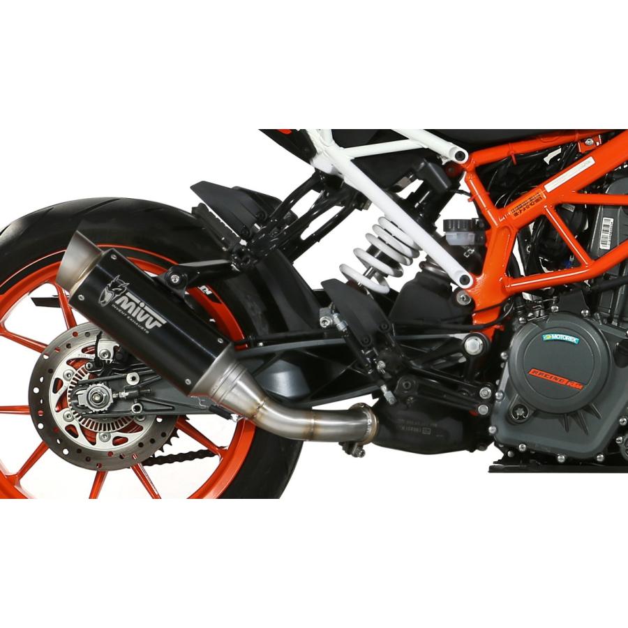 Mivv (ミヴ) 390Duke 2017-2020 スリップオン GP PRO BLACK ブラックステンレス KT.019.LXBP