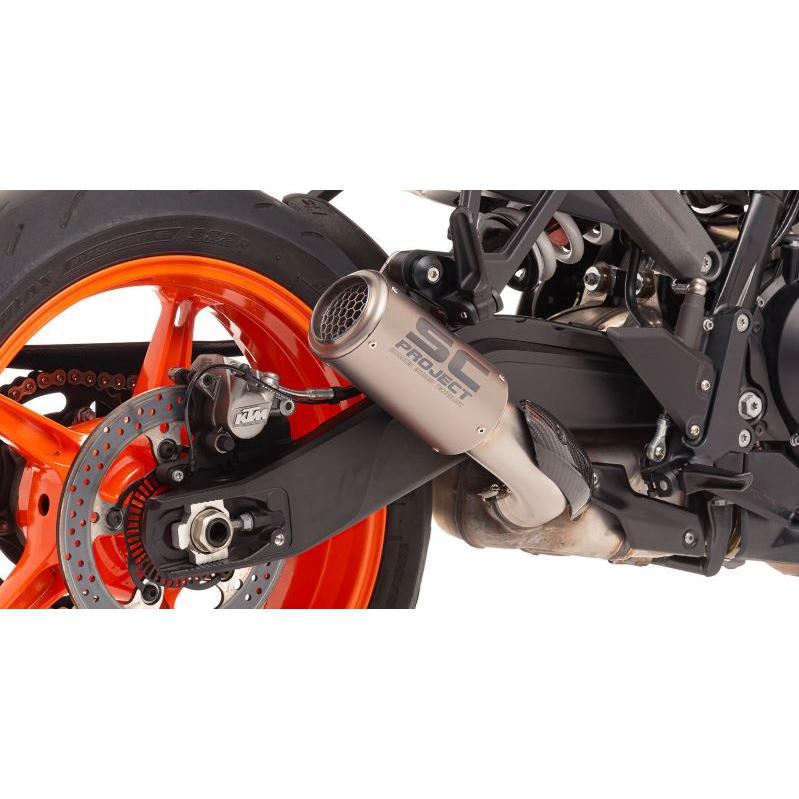 990DUKE 24-26 スリップオンサイレンサー SCプロジェクト CR-T KTM22A-36TRの画像