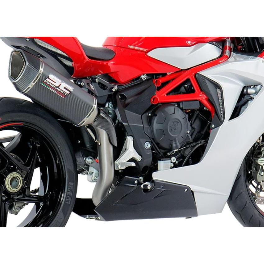 F3 675 RC 18-19 スリップオン “ハイポジション” & フルチタン リンクパイプ SCプロジェクト SC1-R M08A-HT91Cの画像