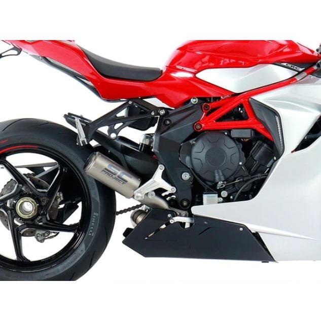 SCプロジェクト MVアグスタ F3 800 ロッソ 21-23 CR-T スリップオン \u0026 ″S″ 字フルチタン リンクパイプ M08A-LT36T_2