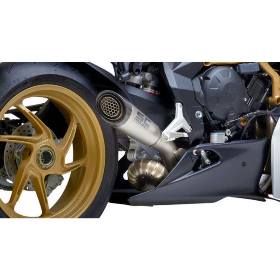 SCプロジェクト MVAgusta SUPERVELOCE800 19-24 S1スリップオン \u0026 ″S″ 字フルチタンリンクパイプ M10-LT41TR
