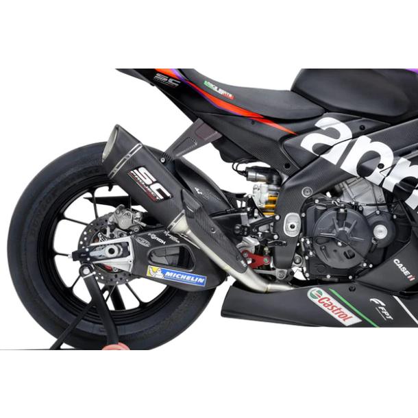 SCプロジェクト アプリリア  RSV4 ファクトリー 21-24 フルエキシステム専用 SC1-R スリップオンサイレンサー MFL-A27-90Cの画像