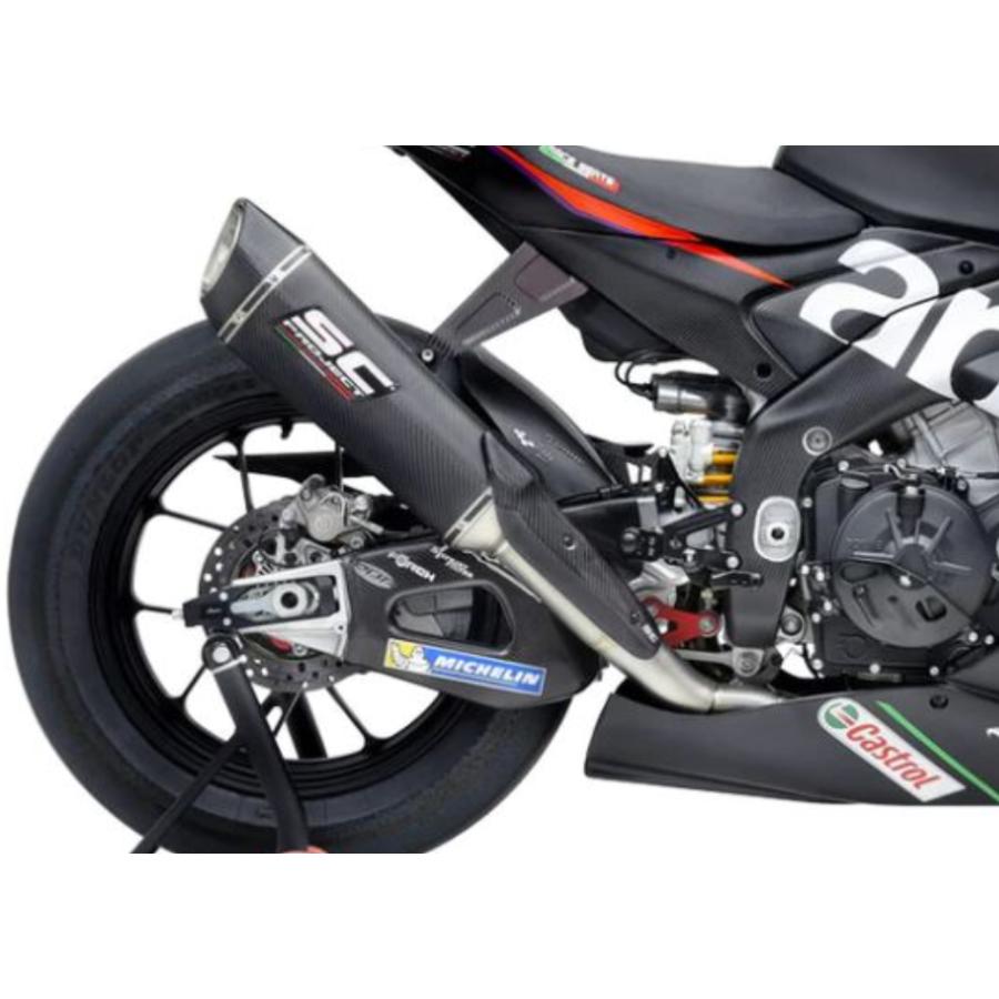 SCプロジェクト アプリリア  RSV4 ファクトリー 21-24 フルエキシステム専用 SC1-R スリップオンサイレンサー 350mm MFL-A27-93Cの画像