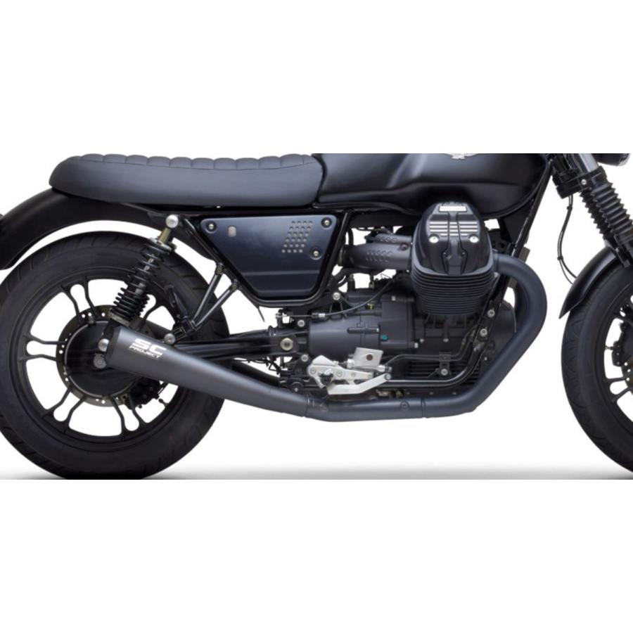 SCプロジェクト モトグッチ V7 III 17-20 コニック '70s RACING スリップオン  MG02-42A70SMBの画像