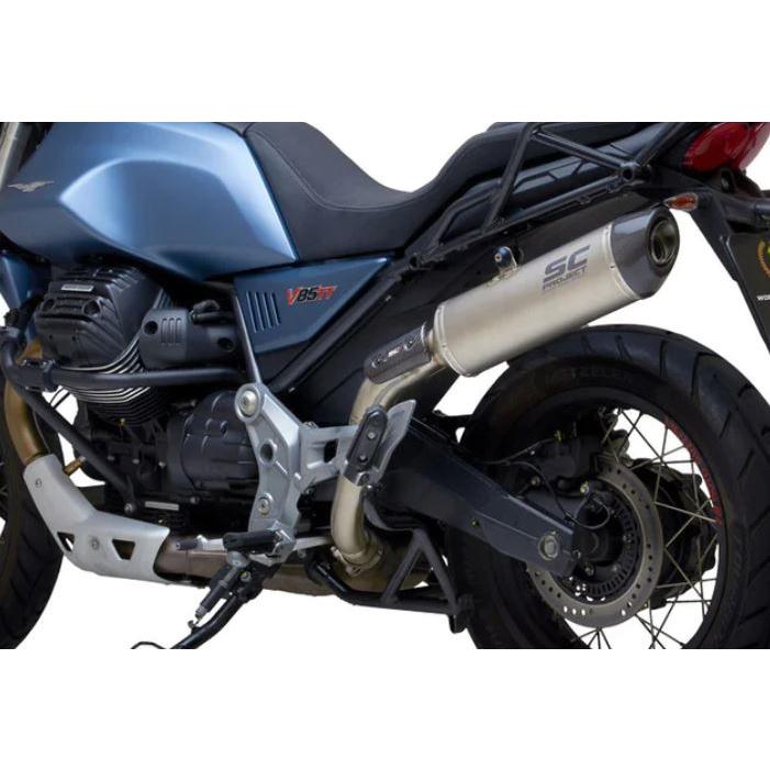 SC プロジェクト　MG-02T モトグッチV85TT用 SC Project X-Plorer GT Slip-On Exhaust: Moto Guzzi V85 TT