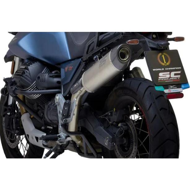 V85 TT 19-20 公道走行可 オーバル スリップオン SCプロジェクト MG03A-02Tの画像