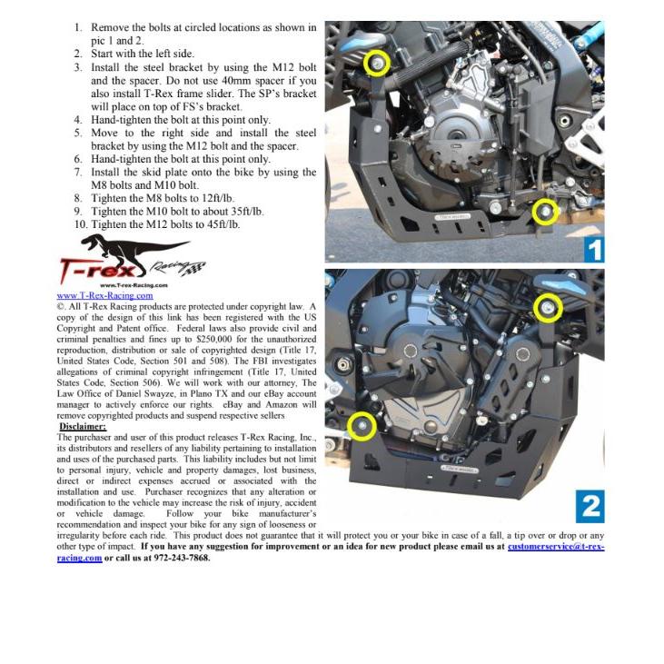 T-Rex Racing GSX-8S 2023 スキッドプレート N224-23SP : GIGASTATION