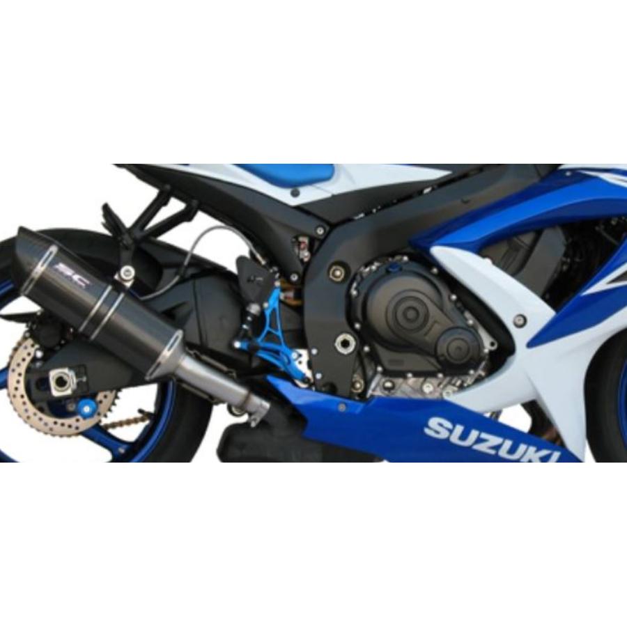 SC事業計画 遊撃手オーバル スリップオン 炭素 SUZUKI GSX-R600 08-10 S03-01C 車、バイク、自転車-スリップオンマフラー