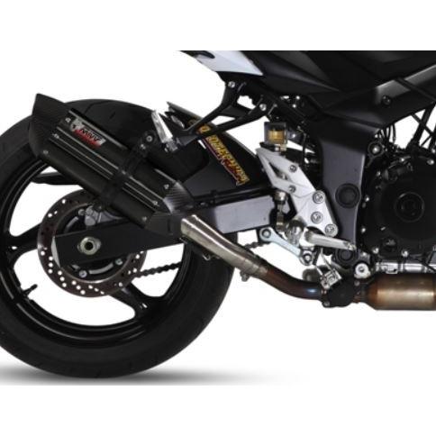 Mivv Exhaust GSR750 2011-2016 SUONO BLACK スリップオン ブラックステンレス/カーボンエンド S.037.L9_1