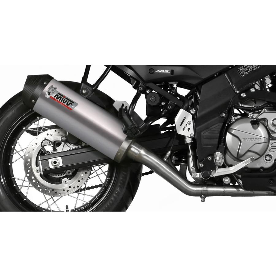 Mivv Exhaust V-Strom650 2017-2024 スリップオン(触媒なし) OVAL チタン S.049.LNC