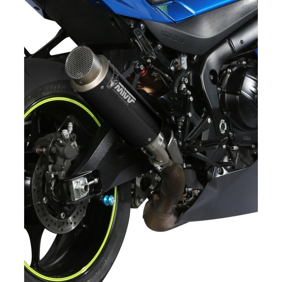 Mivv GSX-R1000 2017-2021 スリップオン GP PRO BLACK ブラックステンレス S.050.LXBP
