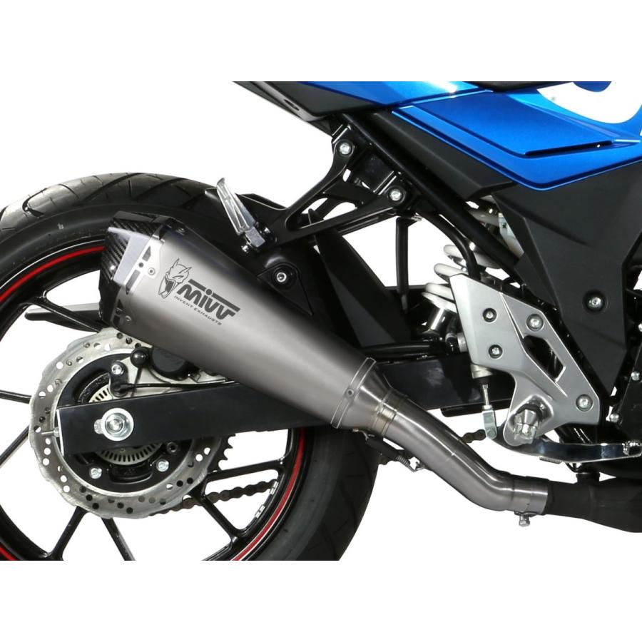 Mivv GSX250R 2017-2020 スリップオン GP PRO BLACK ブラックステンレス S.054.LXBP