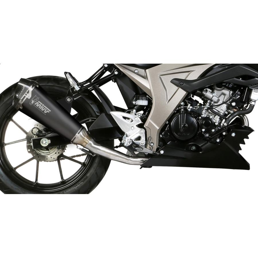 Mivv GSX-S125 2017-2021 フルシステム DELTA RACE BLACK(触媒なし) ステンレスブラック S.055.LDRB