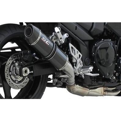 SC事業計画 GSF1250 バンディット 07-12 オーバルスリップオン 炭素 S06-02C マフラー-車、バイク、自転車