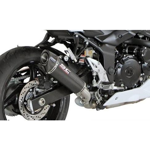 SC-PROJECT スリップオンマフラー　GSR750用　カーボン SCプロジェクト SUZUKI GSR750 2010-2017 カーボンコニック