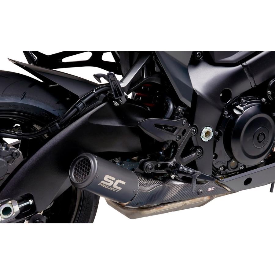 公道走行可 GSX-S1000 17-20 SC Project CR-T スリップオン "ブラックエディション" S11A-36MBR