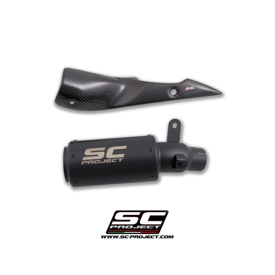 公道走行可 GSX-S1000 17-20 SC Project CR-T スリップオン "ブラックエディション" S11A-36MBR_1