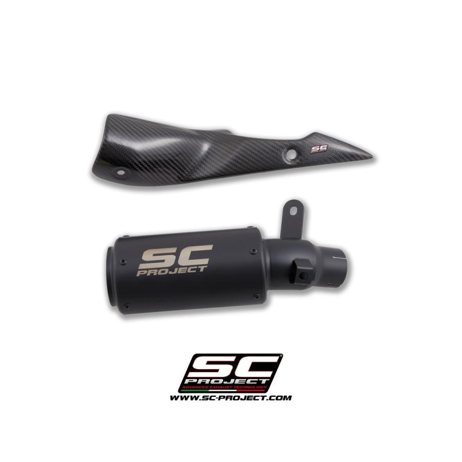 公道走行可 Suzuki Katana 19-21 SC Project CR-T スリップオン "ブラックエディション" S11B-36MBR_1