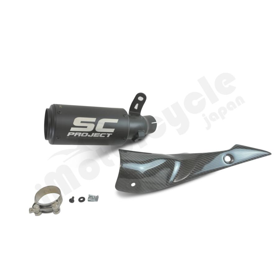公道走行可 Suzuki Katana 19-21 SC Project CR-T スリップオン "ブラックエディション" S11B-36MBR_2