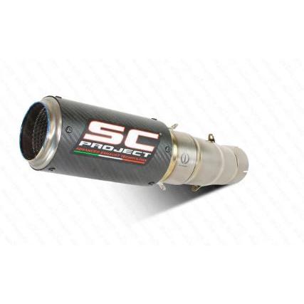 SCプロジェクト Suzuki GSX-R1000 17-22 CR-Tスリップオン カーボン(テールエンドメッシュガードなし)/フルチタンリンクパイプ S16-T36Cの画像