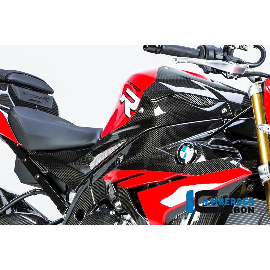 S1000RR(2019-2026)Ilmbergerカーボンタンクサイドカバー Ilmberger S1000RR 15-18 ストリート カーボンタンクサイドパネル 右