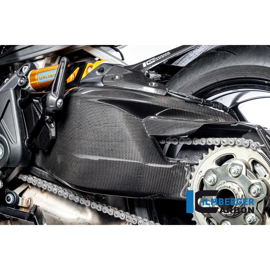 Ilmberger Diavel 1260 19-20 チェーンガード付きスイングアームカバー（艶有り) SSO.017.DI19G.K