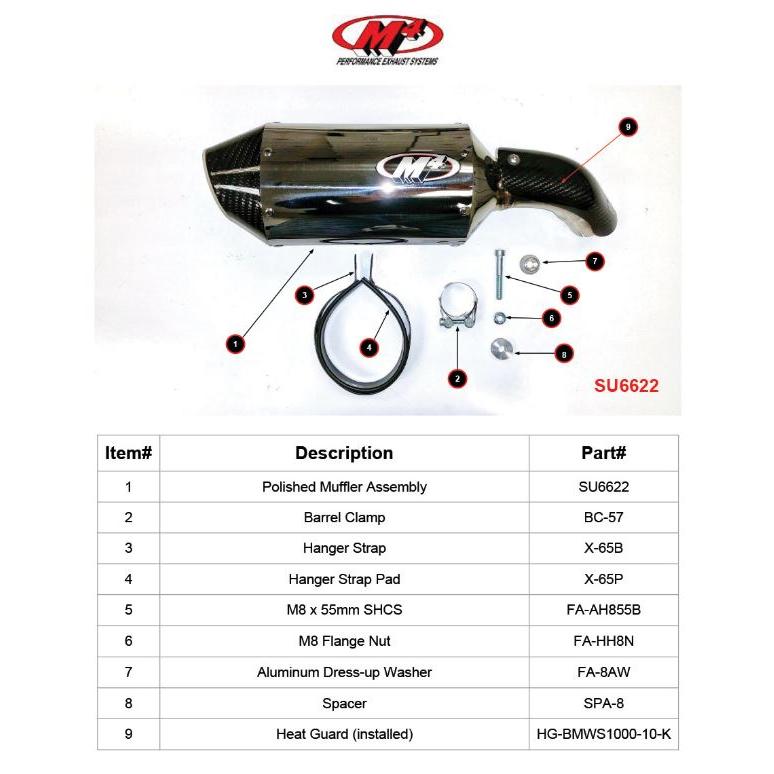 M4 Exhaust SUZUKI SV650 2017-2023 Standard スリップオン