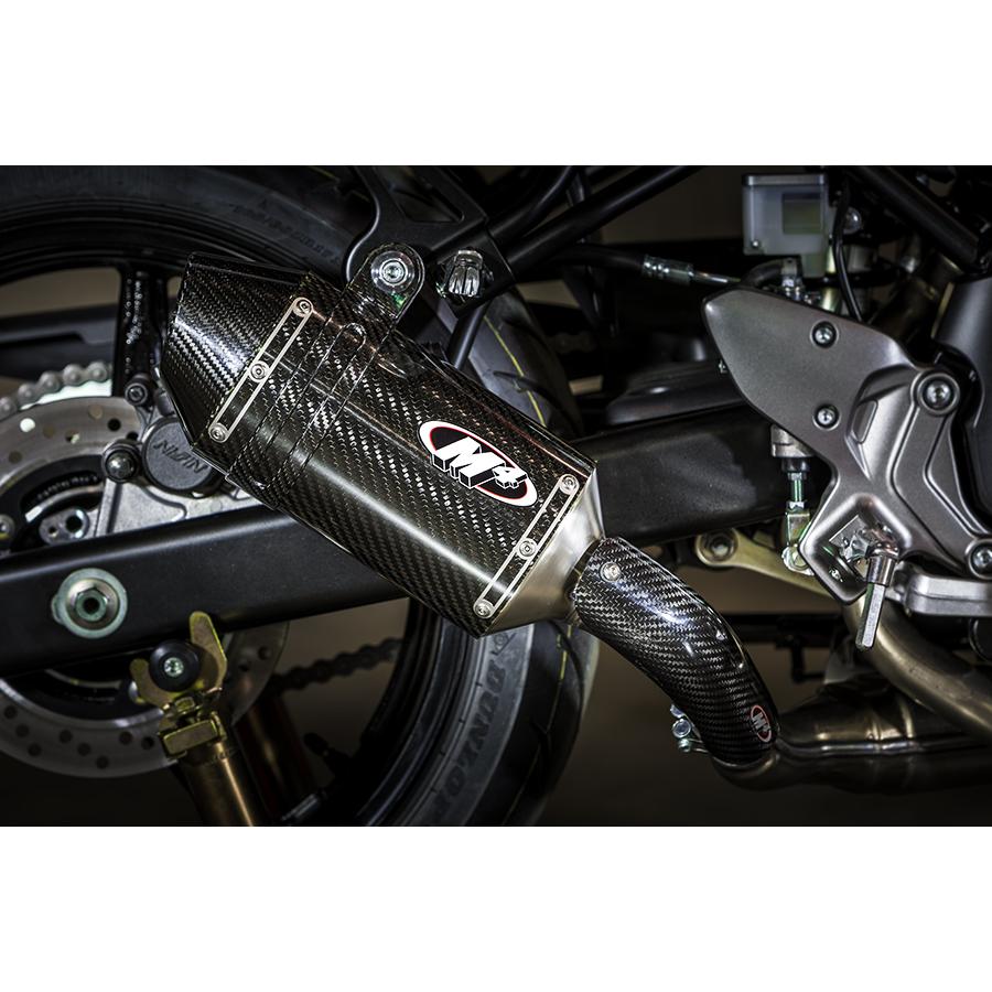 M4 Exhaust SUZUKI SV650X 2017-2023 Standard スリップオン 炭素 SU6624 マフラー-バイク-スリップオンマフラー