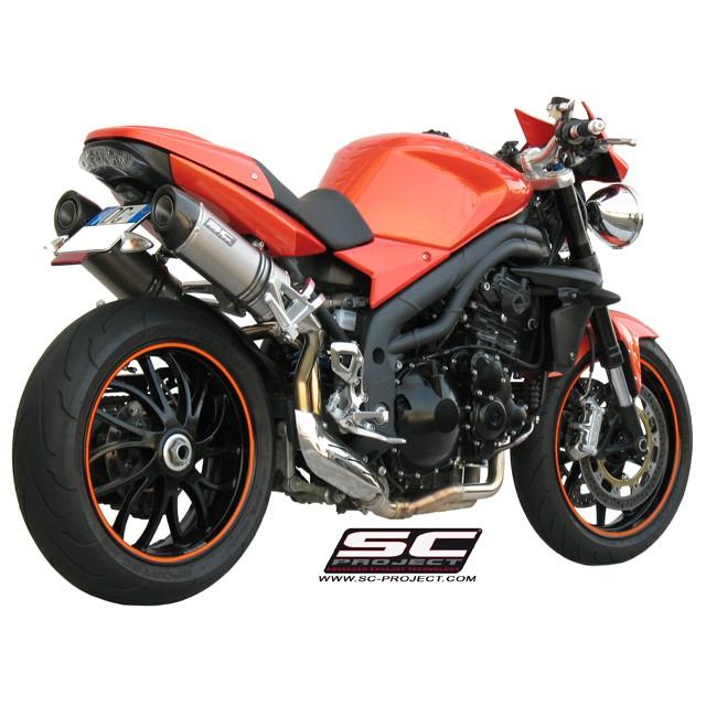 SCプロジェクト オーバル スリップオン チタン TRIUMPH SPEED TRIPLE 1050 07-10 T01-12T