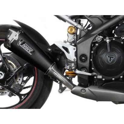 Mivv トライアンフ Speed Triple/1050/R/S/RS 18-20 スリップオン DELTA RACE カーボン T.021.LDRC
