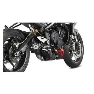 Mivv StreetTriple765R 23-24 フルエキ X-M5 ステンレスブラック T.027.SC5Bの画像
