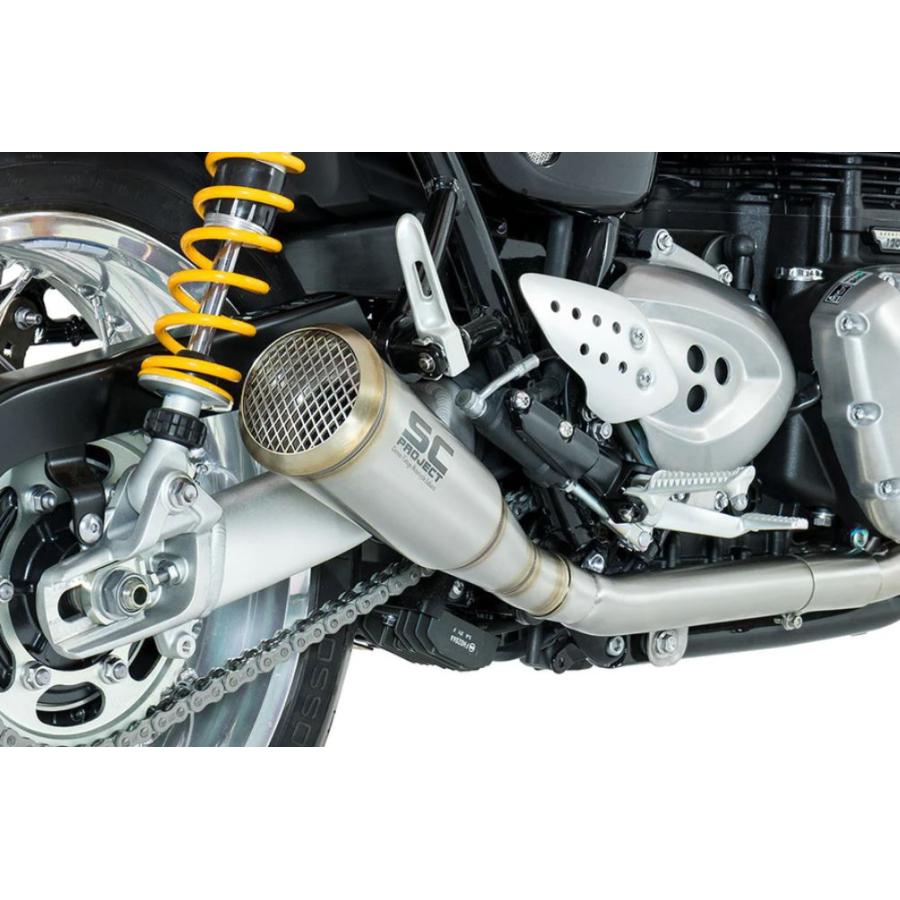 SCプロジェクト スラクストン1200R 16-19 ヴィンテージコニック '70s スリップオン "ショート" (消音バッフル付属) T11-D42Aの画像